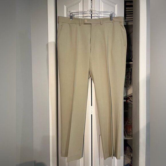 Mens Suit Set 44L 39L Jacket and Pants Wool Business Formal Wear - Picture 2 of 4